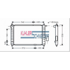 5200141 KUHLER SCHNEIDER Радиатор, охлаждение двигател