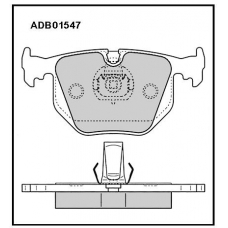 ADB01547 Allied Nippon Тормозные колодки