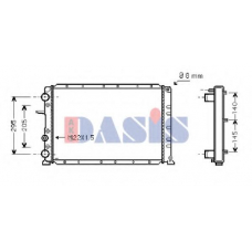 081600N AKS DASIS Радиатор, охлаждение двигателя