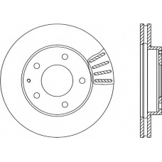 BDA1277.20 OPEN PARTS Тормозной диск