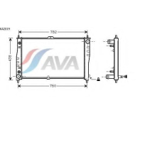 KA2019 AVA Радиатор, охлаждение двигателя