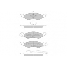 12-0797 E.T.F. Комплект тормозных колодок, дисковый тормоз