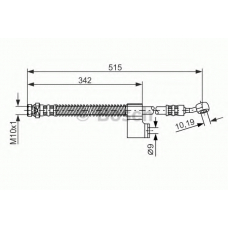 1 987 476 236 BOSCH Тормозной шланг