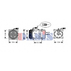 850703N AKS DASIS Компрессор, кондиционер