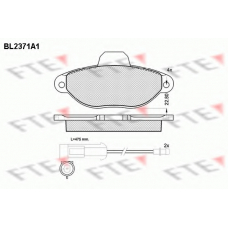 BL2371A1 FTE Комплект тормозных колодок, дисковый тормоз