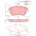 GDB1663 TRW Комплект тормозных колодок, дисковый тормоз