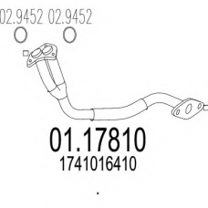 01.17810 MTS Труба выхлопного газа