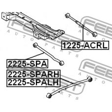 2225-SPARH FEBEST Рычаг независимой подвески колеса, подвеска колеса