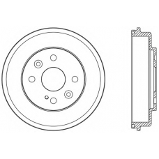 BAD9085.10 OPEN PARTS Тормозной барабан