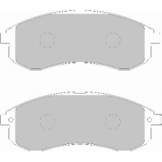 FD7134A NECTO Комплект тормозных колодок, дисковый тормоз