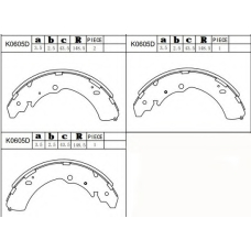 K0605D ASIMCO Комплект тормозных колодок