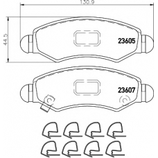 8DB 355 011-691 HELLA PAGID Комплект тормозных колодок, дисковый тормоз