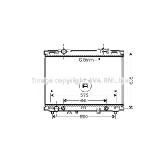 KAA2063 AVA Радиатор, охлаждение двигателя
