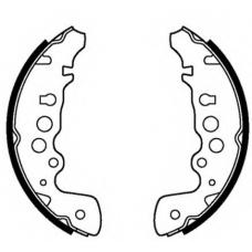 VBS704 MOTAQUIP Комплект тормозных колодок