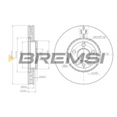 DBB165V BREMSI Тормозной диск