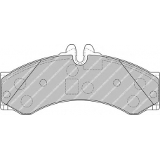 FSL1879 FERODO Комплект тормозных колодок, дисковый тормоз