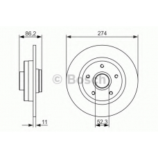 0 986 479 682 BOSCH Тормозной диск