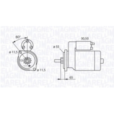 063280050010 MAGNETI MARELLI Стартер