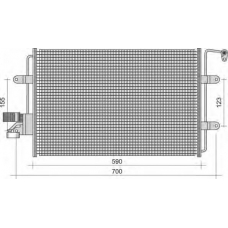 350203272000 MAGNETI MARELLI Конденсатор, кондиционер