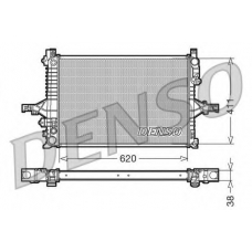 DRM33066 DENSO Радиатор, охлаждение двигателя