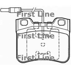 FBP1128 FIRST LINE Комплект тормозных колодок, дисковый тормоз