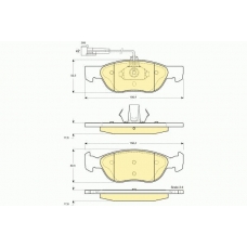 6113642 GIRLING Комплект тормозных колодок, дисковый тормоз