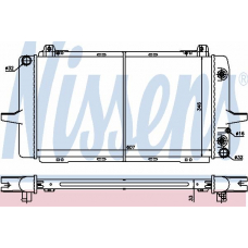 62181 NISSENS Радиатор, охлаждение двигателя
