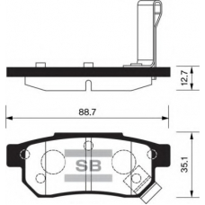 FBP1265 FI.BA Комплект тормозных колодок, дисковый тормоз