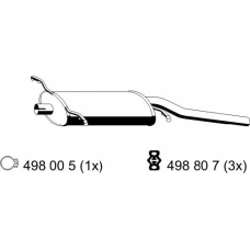 112130 ERNST Глушитель выхлопных газов конечный