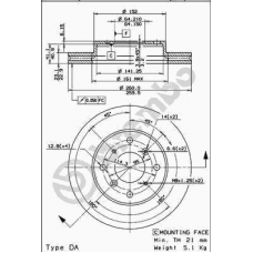 09.6753.10 BREMBO Тормозной диск