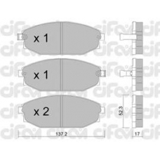 822-363-0 CIFAM Комплект тормозных колодок, дисковый тормоз