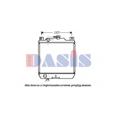 320050N AKS DASIS Радиатор, охлаждение двигателя