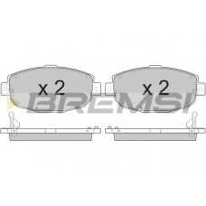 BP2856 BREMSI Комплект тормозных колодок, дисковый тормоз