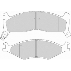 FD6652A NECTO Комплект тормозных колодок, дисковый тормоз