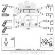 4.8889 FACET Комплект проводов зажигания