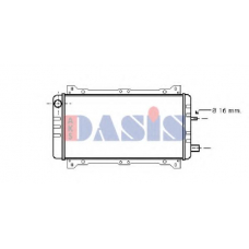 090034N AKS DASIS Радиатор, охлаждение двигателя