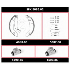 SPK 3083.02 REMSA Комплект тормозов, барабанный тормозной механизм