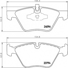 8DB 355 011-941 HELLA PAGID Комплект тормозных колодок, дисковый тормоз