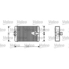 812366 VALEO Теплообменник, отопление салона