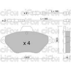 822-157-0 CIFAM Комплект тормозных колодок, дисковый тормоз