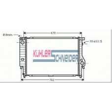 1414501 KUHLER SCHNEIDER Радиатор, охлаждение двигател