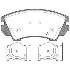 BPA1375.12 OPEN PARTS Комплект тормозных колодок, дисковый тормоз