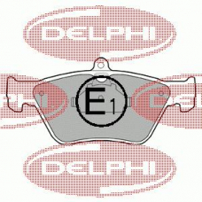 LP873 DELPHI Комплект тормозных колодок, дисковый тормоз