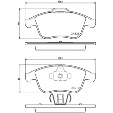 8DB 355 014-591 HELLA PAGID Комплект тормозных колодок, дисковый тормоз