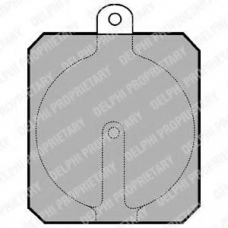 LP111 DELPHI Комплект тормозных колодок, дисковый тормоз
