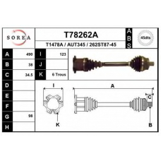 T78262A EAI Приводной вал