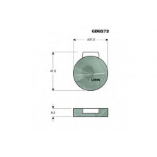 GDB272 TRW Комплект тормозных колодок, дисковый тормоз