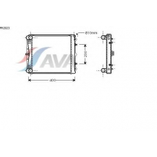 PR2023 AVA Радиатор, охлаждение двигателя