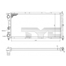 709-0017-R TYC Радиатор, охлаждение двигателя