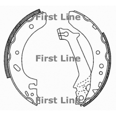 FBS573 FIRST LINE Комплект тормозных колодок
